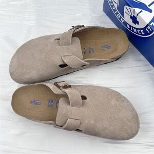 Birkenstock Tan Suede Loafers